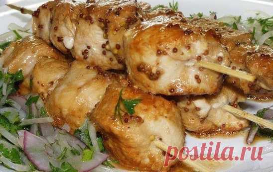 ШАШЛЫК ИЗ КУРИЦЫ В ДУХОВКЕ.