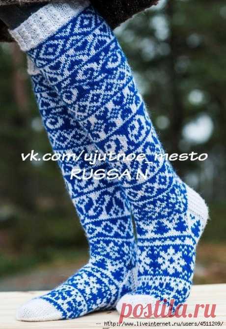 Гольфы жаккардом.