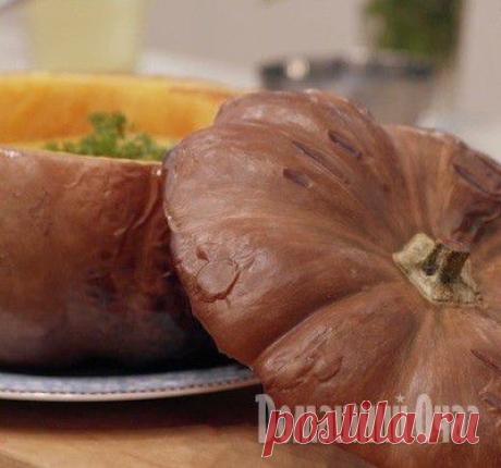 Тыквенный суп в «горшочке» из тыквы | Рецепты Вкусно и Полезно
