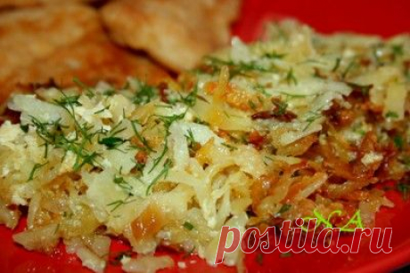 Тертый картофель,запеченный в духовке.