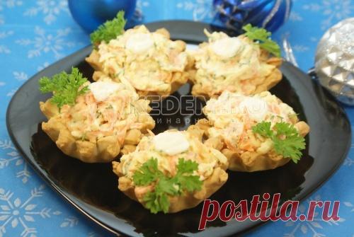 Новогодние корзинки – Рецепт с фото. Рецепты. Новогодние рецепты 2017. Новогодние закуски