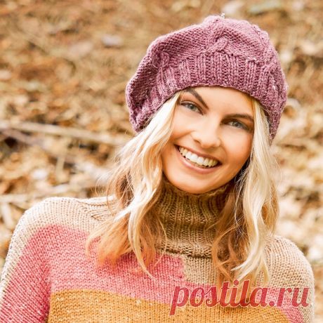 Берет с узором из «кос»

#спицы_yarni_ru #берет_yarni_ru
#спицами #вязание
#вязанутые #ярния

 Ярния