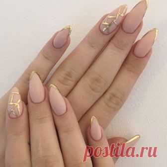 Роскошный матовый маникюр 2018-2019
