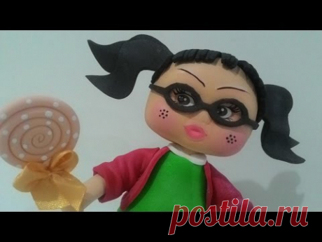 Topo de bolo Chiquinha - Profª Ana Carolina Trevisol