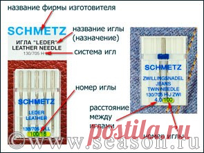 Клуб любителей шитья Сезон - сайт, где Вы можете узнать все о шитье - Рекомендация по выбору игл