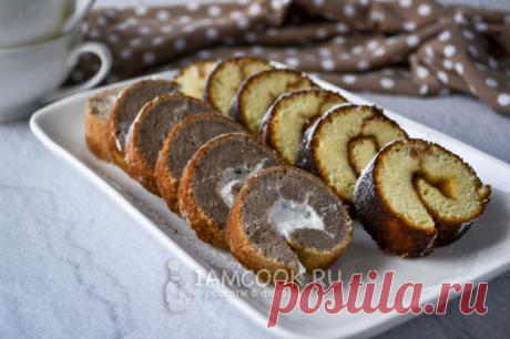 Рулет на сковороде (сладкий, без духовки) — рецепт с фото пошагово