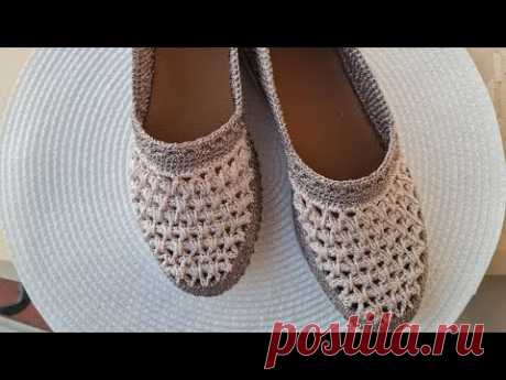 💥⚡МОКАСИНЫ ПРАЗДНИК💥💝 ВЯЖЕМ КРЮЧКОМ 🔥💥 CROCHET SHOES