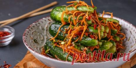 8 рецептов огурцов по-корейски, в том числе на зиму - Лайфхакер