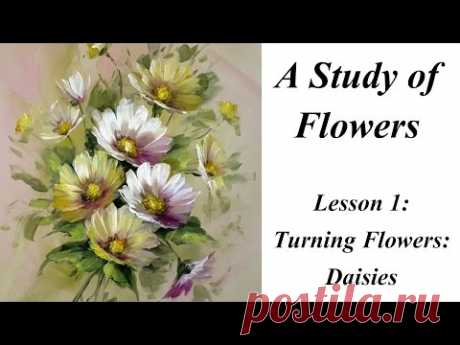 Turning Flowers: Daisies     Study of Flowers Book Lesson 1
