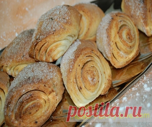 Творожные слойки - пошаговый фото рецептКулинарные рецепты