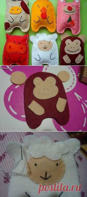 Мастер-класс по созданию зверей из фетра - Ярмарка Мастеров - ручная работа, handmade