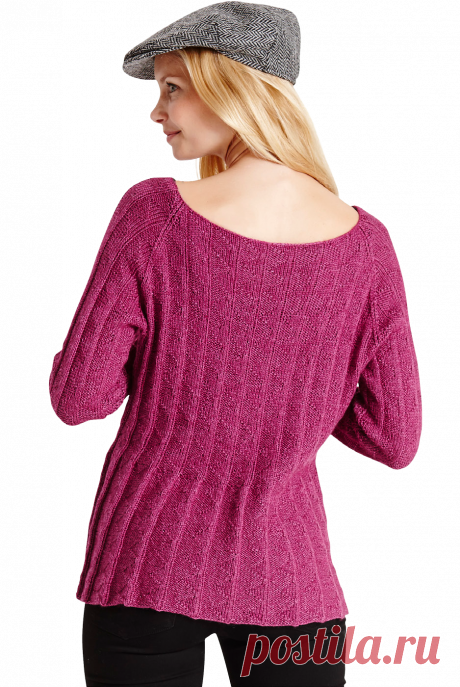 ​Джемпер рельефным узором ZIGZAG RIB JUMPER