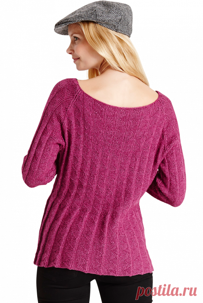 ​Джемпер рельефным узором ZIGZAG RIB JUMPER