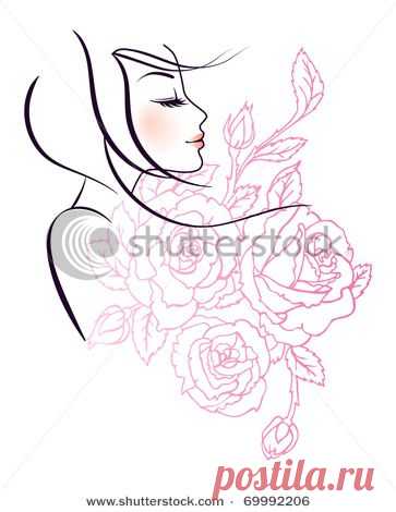Трафареты,узоры,векторные иллюстрации для росписи и как идеи для декора.Часть 5 -"девушки"
