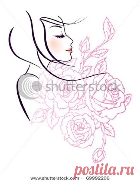 Трафареты,узоры,векторные иллюстрации для росписи и как идеи для декора.Часть 5 -&quot;девушки&quot;