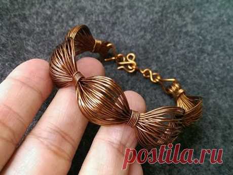 Wire bracelet - How to make wire jewelery 243