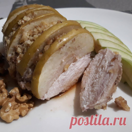 Куриное филе с яблоками