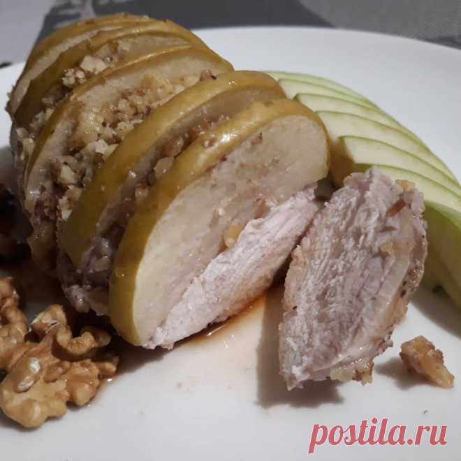Куриное филе с яблоками