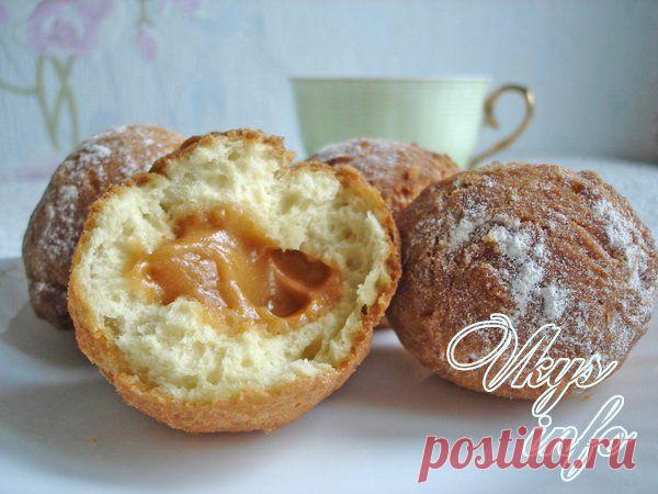 Пончики со сгущенкой внутри