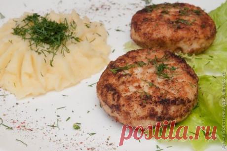Рыбные котлеты с творогом / Рецепты с фото