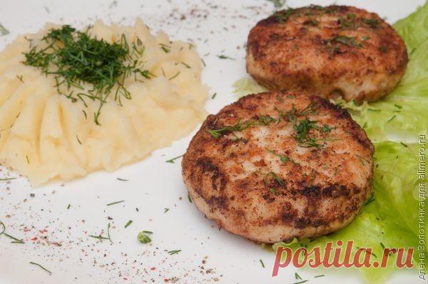 Рыбные котлеты с творогом / Рецепты с фото