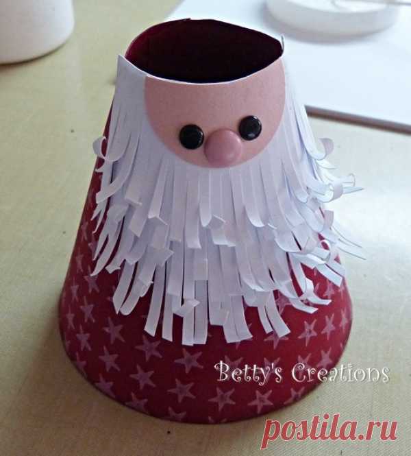 Новогодние гномики из бумаги
