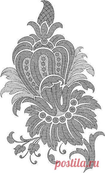 шаблоны фантазийных цветов для кружевниц