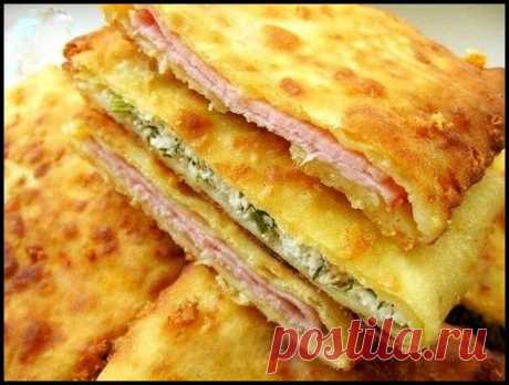 Сырные лепешки с начинкой