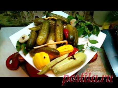 Малосольные огурцы/кабачки.Хрустящие-е-е!