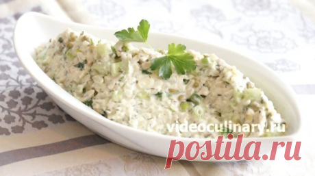 Обалденный салат из риса с курицей