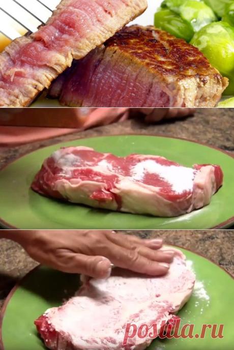 Почему перед приготовлением стоит посыпать стейк содой | Четыре вкуса