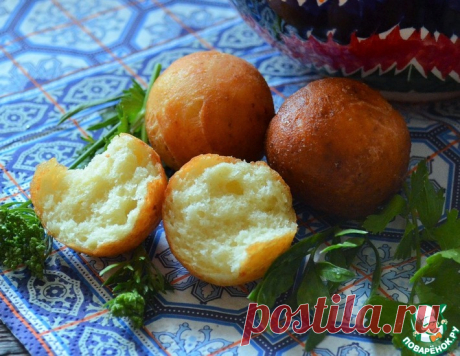 Аля-баурсаки с творогом и куртом – кулинарный рецепт