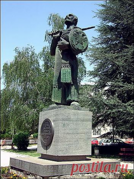 Monument of Ivan Crnojevic,,founder of the town Cetinje 1482.year