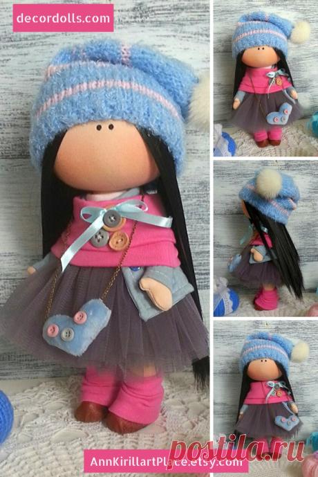 Gift for Girl Tilda Doll Handmade Textile Interior Doll | Etsy