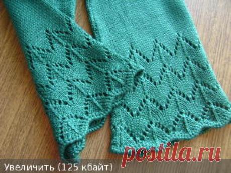 МК по этому ажуру и волнистому краю