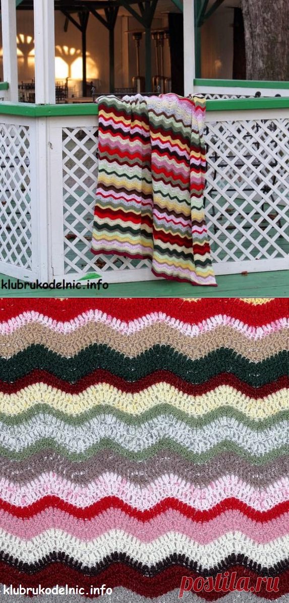 Покрывала и пледы из остатков пряжи - Nebka.Ru