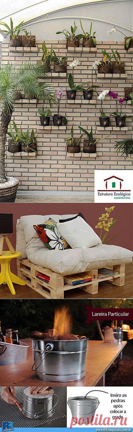 Необычные идеи декора и использования бросового материала. Большая подборка..