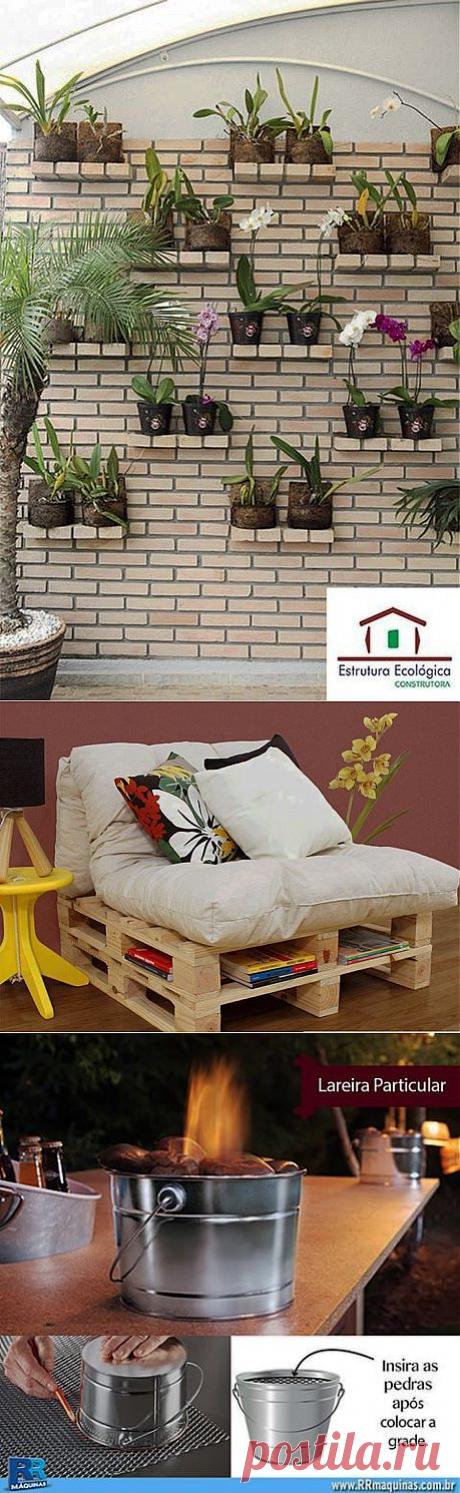 Необычные идеи декора и использования бросового материала. Большая подборка..