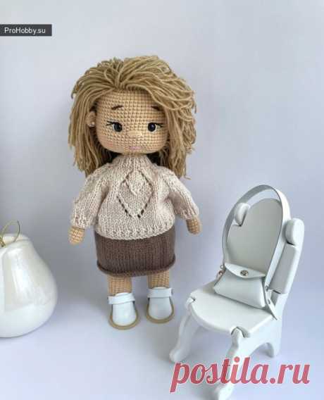 Кофточка и юбочка для куклы / Вязание игрушек / ProHobby.su | Вязание игрушек спицами и крючком для начинающих, мастер классы, схемы вязания