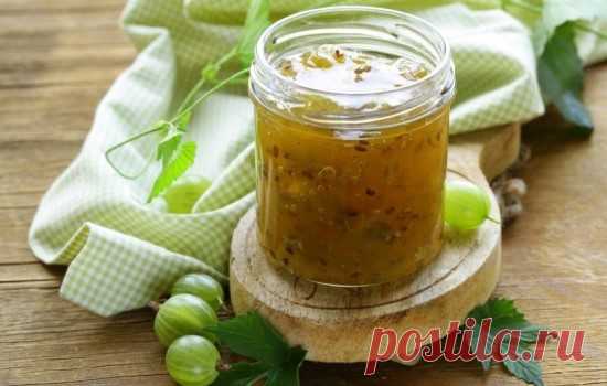 Варенье из крыжовника на зиму, простой рецепт пятиминутка