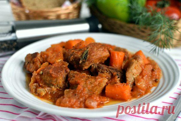 Мясо, тушенное в кастрюле - пошаговый рецепт с фото на Повар.ру