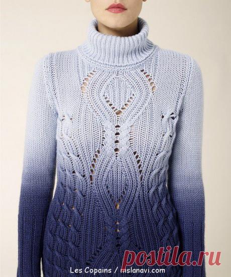 Модный вязаный свитер схемы от Les Copains | Мисс Лана Ви | Ms Lana Vi
