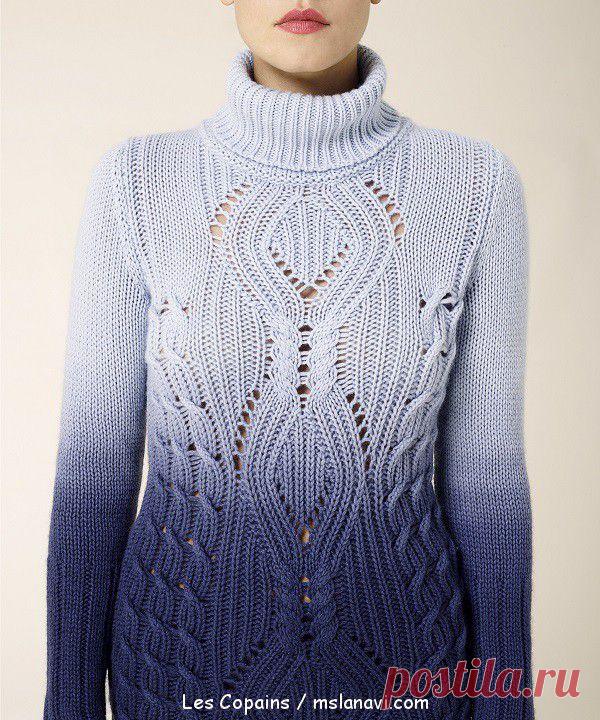 Модный вязаный свитер схемы от Les Copains | Мисс Лана Ви | Ms Lana Vi