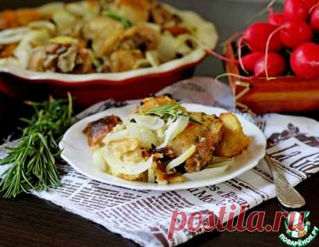 Курица, запеченная с хлебом – кулинарный рецепт