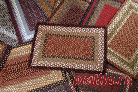 Плетеные коврики в домашнем интерьере