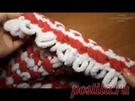 ❗❗❗Как обвязать плед из ALIZE PUFFY❗❗❗. Мастер класс.😃😃