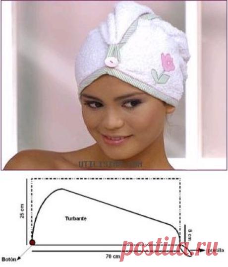 ТЮРБАН банный + выкройка !