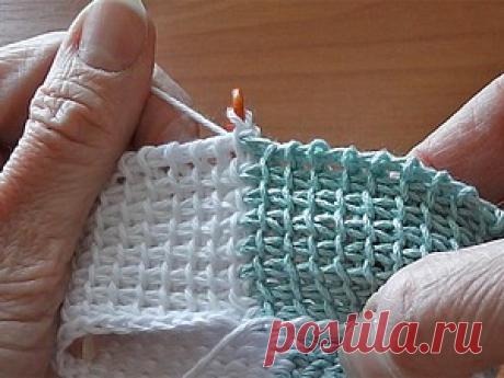 Способы вязание круговых полотен длинными крючками - Ярмарка Мастеров - ручная работа, handmade