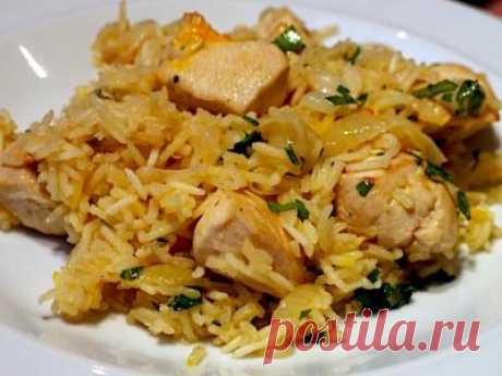 Плов с курицей в мультиварке