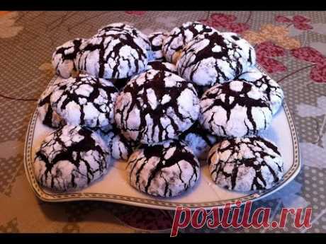 Мраморное Печенье / Треснутое Шоколадное Печенье / Chocolate Cookies / Очень Простой Рецепт